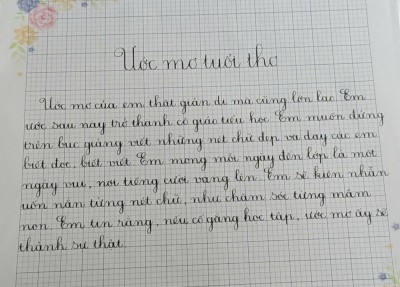 CUỘC THI CHỮ VIẾT ĐẸP LẦN 3