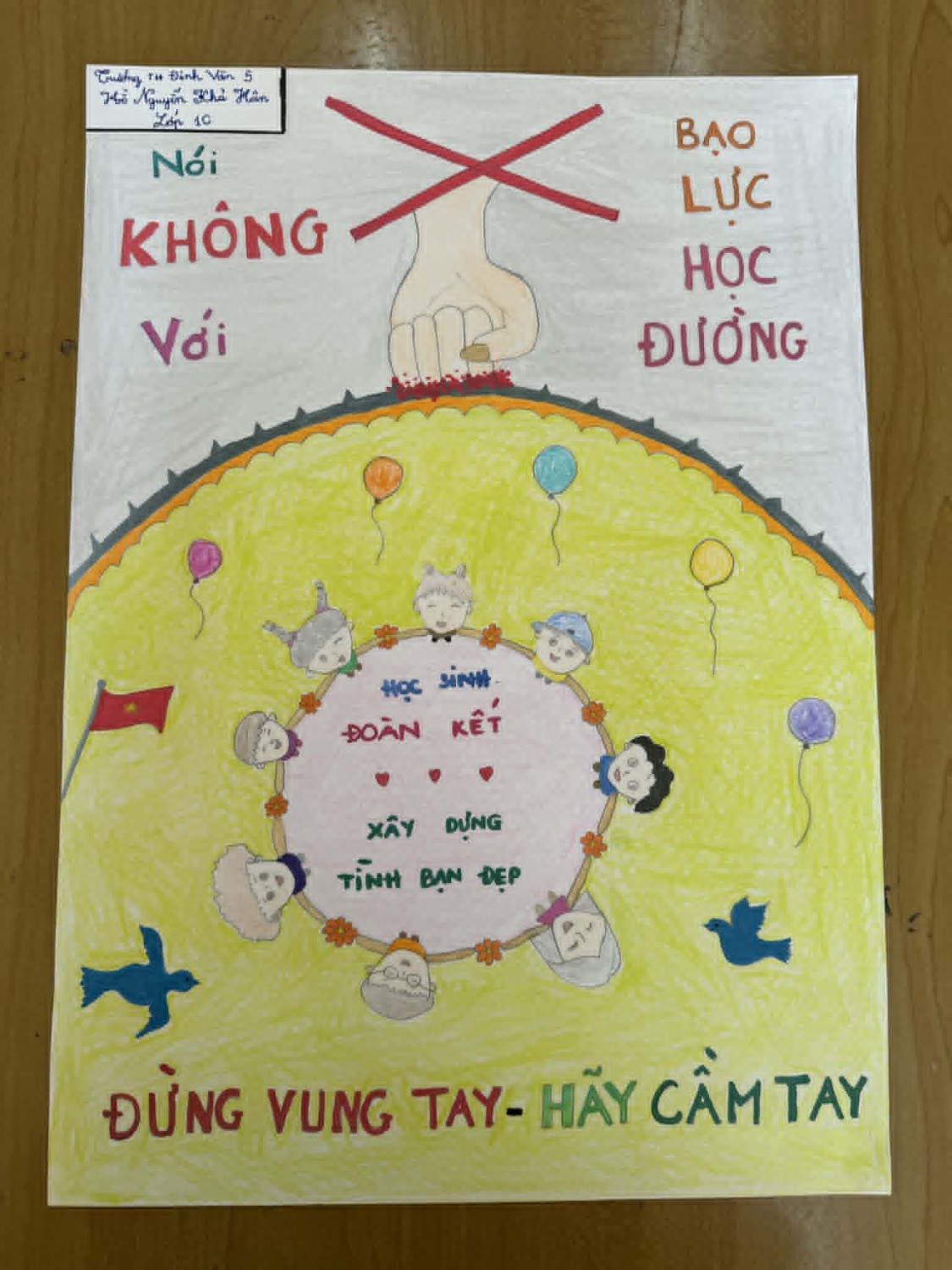 Hưởng ứng Hội thi vẽ tranh “Sáng kiến bảo đảm trật tự trường học về phòng, chống bạo lực học đường” lần thứ III năm 2026